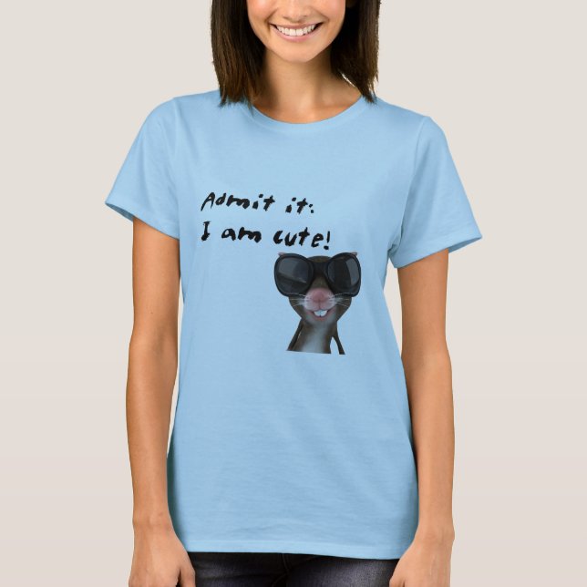 Camiseta Admítalo, yo son ratón lindo (Anverso)