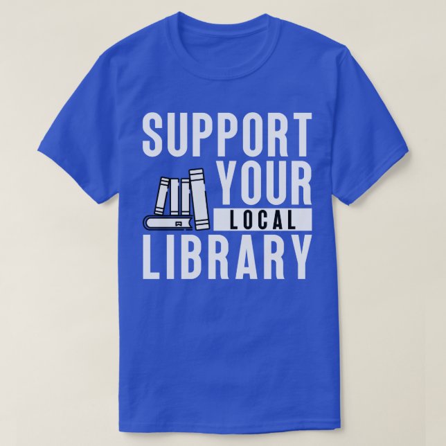 Camiseta Admite su biblioteca local 12 (Diseño del anverso)