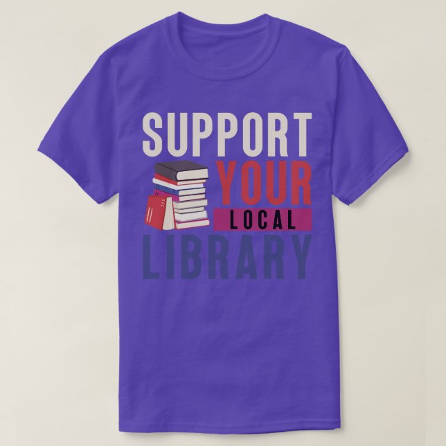 Camiseta Admite su biblioteca local 15 (Diseño del anverso)