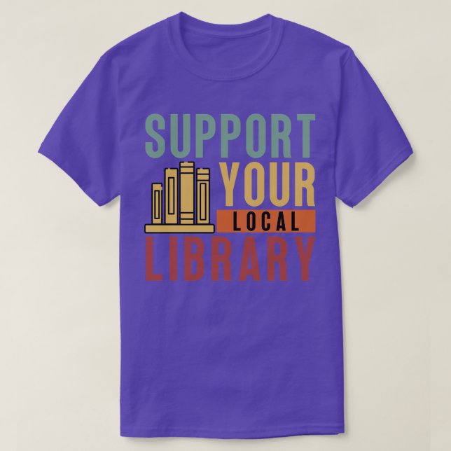 Camiseta Admite su biblioteca local 16 (Diseño del anverso)