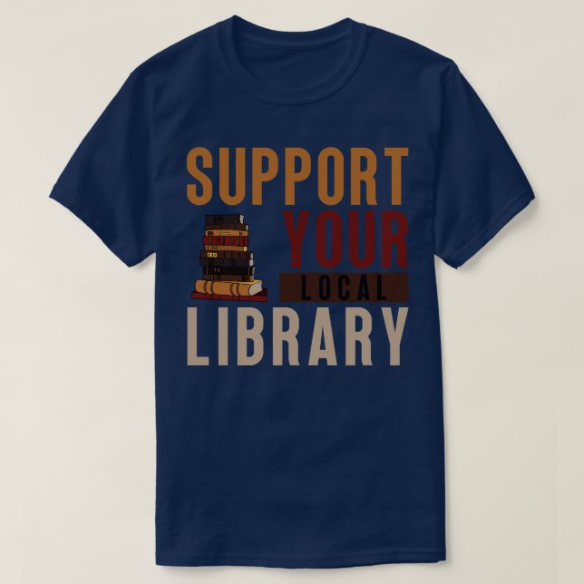 Camiseta Admite su biblioteca local 17 (Diseño del anverso)