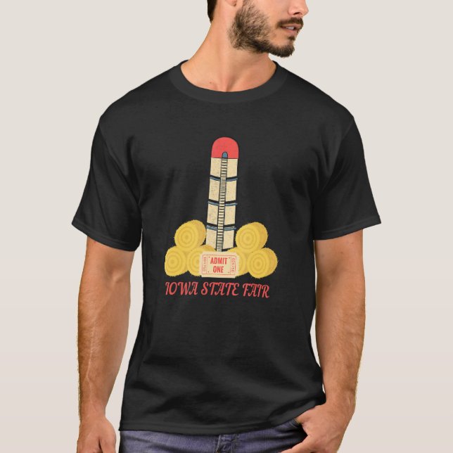 Camiseta Admite Una Feria Estatal De Billetes De Iowa (Anverso)
