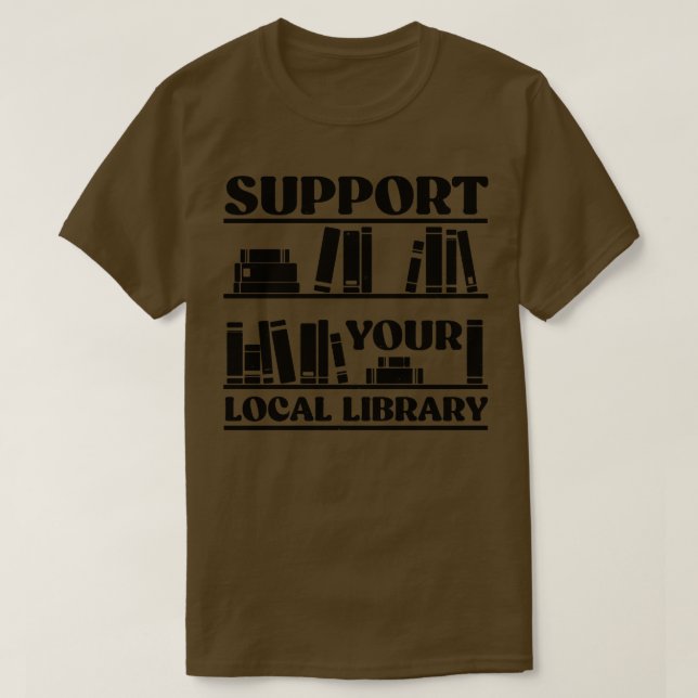 Camiseta Admitir su biblioteca local (Diseño del anverso)