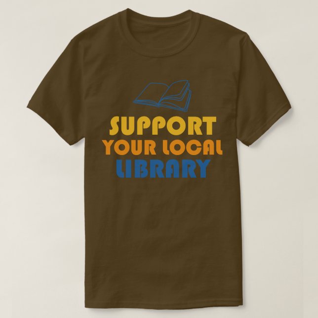 Camiseta Admitir su biblioteca local (Diseño del anverso)