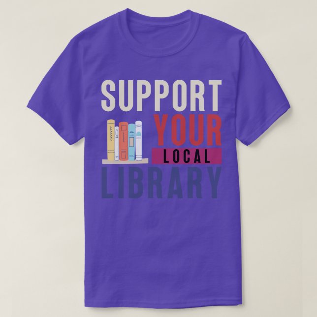 Camiseta Admitir su biblioteca local 20 (Diseño del anverso)