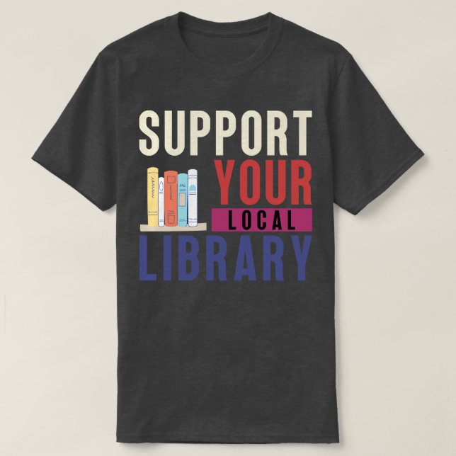 Camiseta Admitir su biblioteca local 20 (Diseño del anverso)