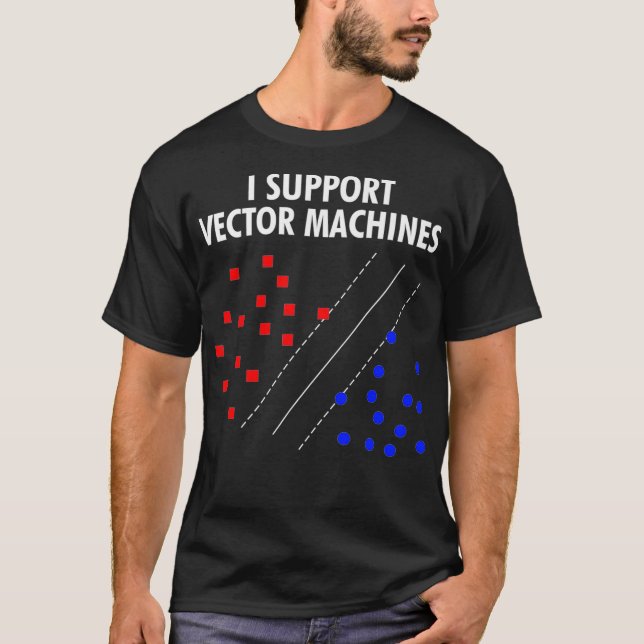 Camiseta Admito Máquinas vectoriales Máquina de red neurona (Anverso)