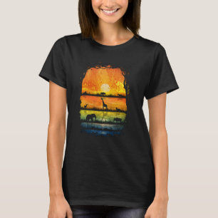 Camiseta ADN de África Raíces animales salvajes del safari