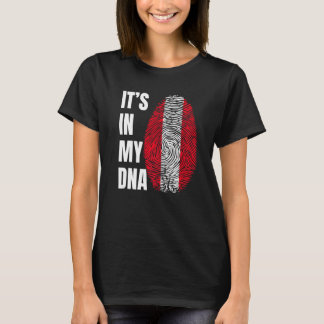 Camiseta ADN de huella digital Biometría Bandera peruana
