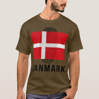 Camiseta ADN de la bandera de Dinamarca