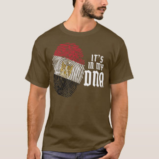 Camiseta ADN de la huella digital egipcia Egipto
