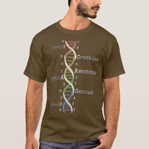 Camiseta ADN del arcoiris maravilloso genoma divertida cien