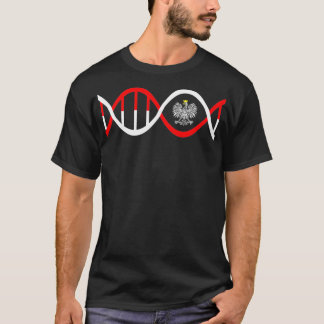 Camiseta ADN polaco Polonia Águila Polska Genética Polonia