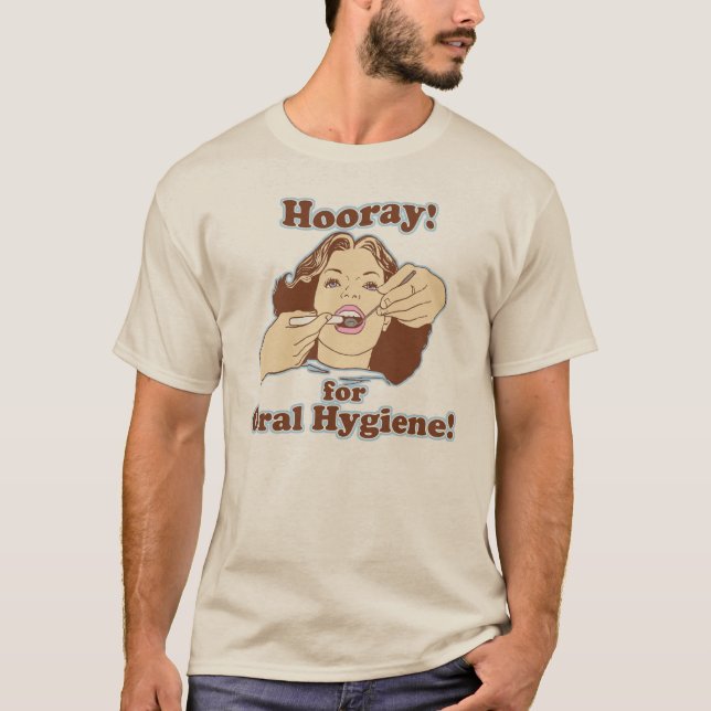 Camiseta ADO divertido del higienista del dentista (Anverso)