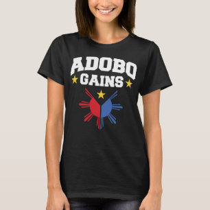 Camiseta Adobo gana graciosa bandera filipina dominante Pri