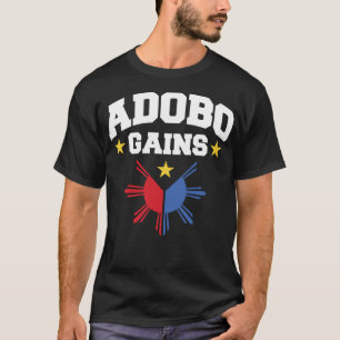 Camiseta Adobo gana graciosa bandera filipina dominante Pri