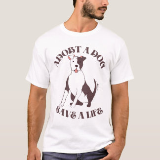 CAMISETA ADOBT UN PERRO SAVE LA VIDA