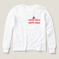 "Camiseta Adolescente Feliz Año Nuevo 2026 