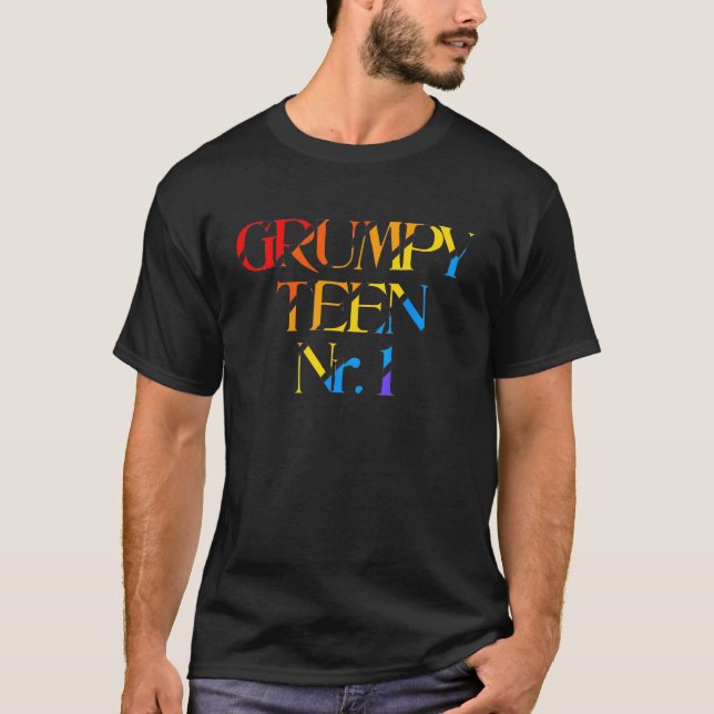 Camiseta Adolescente Grumpy No 1 Adolescente Divertido (Anverso)