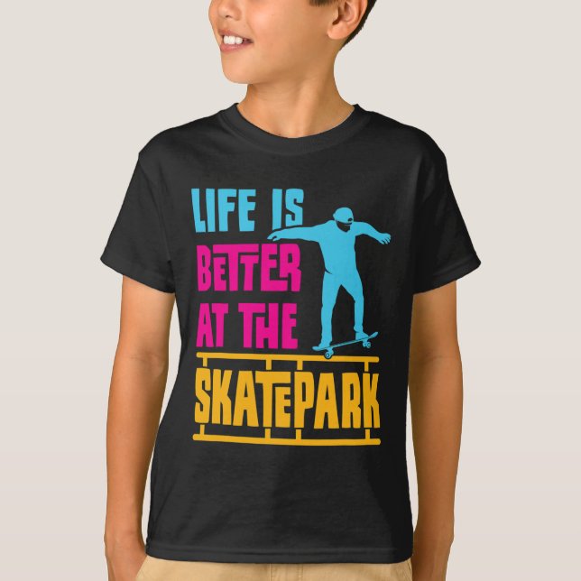 Camiseta Adolescente monopatín Skateboarding Longboard Pati (Anverso)