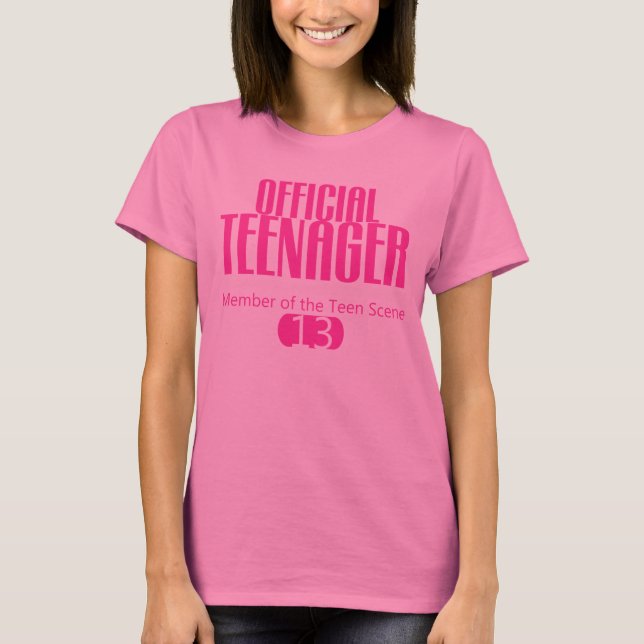 Camiseta ADOLESCENTE Oficial 13º CUMPLEAÑOS (Anverso)
