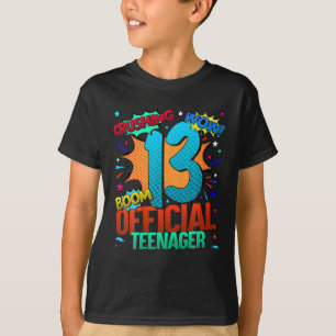 Camiseta Adolescente oficial 13° cumpleaños increíble desde