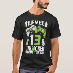 Camiseta Adolescente oficial 13° nivel de cumpleaños 13 d