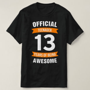 Camiseta Adolescente Oficial Cumpleaños 13 Años 13 Años Chi