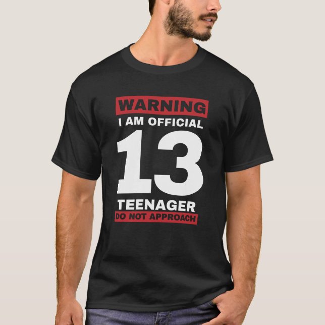 Camiseta Adolescente oficial de 13 años (Anverso)