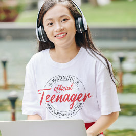 Camiseta Adolescente oficial de 13 años, 13 años