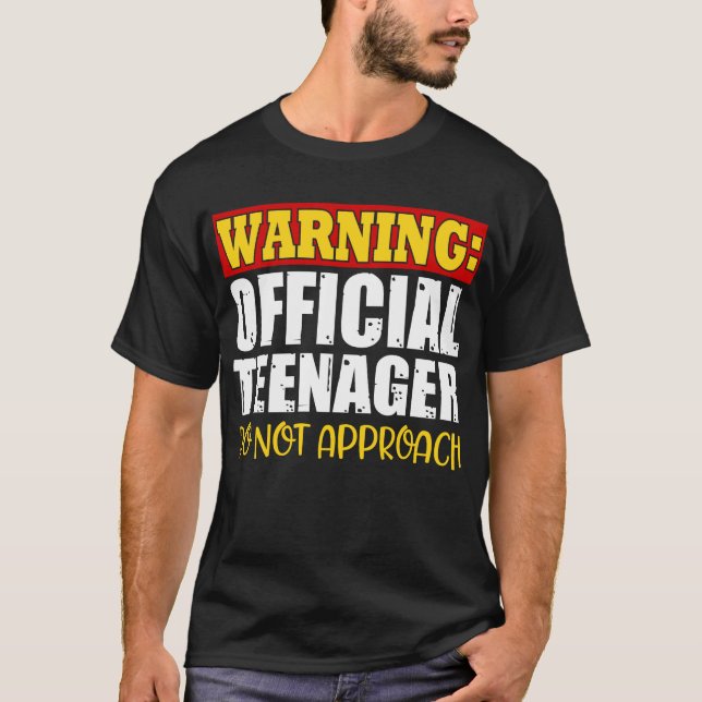Camiseta Adolescente oficial de 13 años Divertido cumpleaño (Anverso)