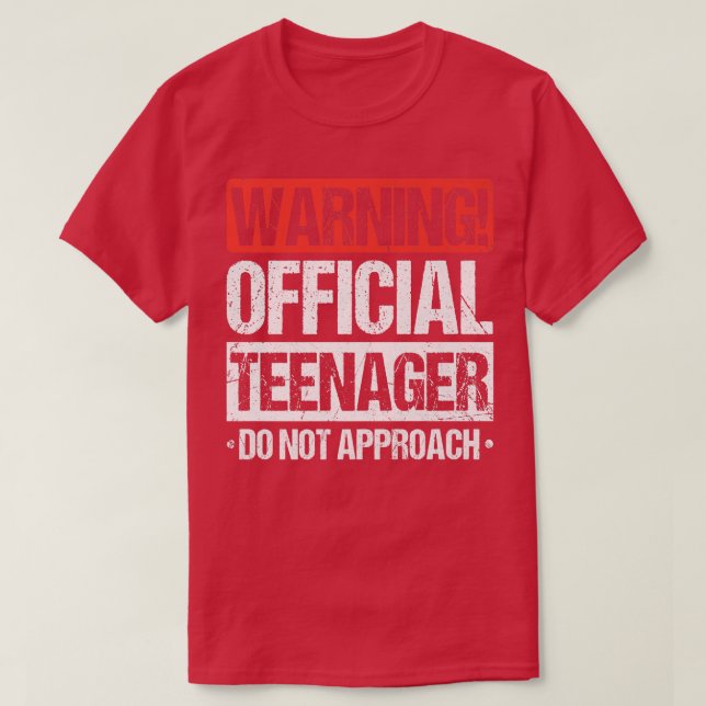 Camiseta Adolescente oficial de 13 años Divertido cumpleaño (Diseño del anverso)