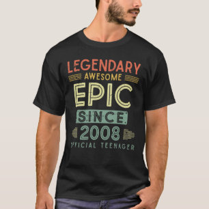 Camiseta Adolescente oficial de 13 años legendario 2008