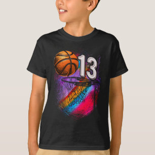 Camiseta Adolescente oficial de baloncesto de 13 años, 13 a