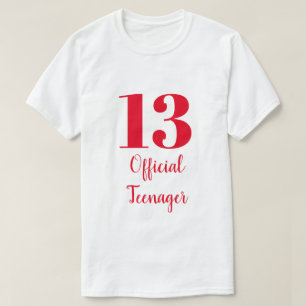 Camiseta Adolescente oficial Personalizado Blanco Rojo de 1