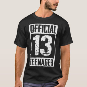 Camiseta Adolescente OFICIAL Regalos de 13 años 13 cumpleañ
