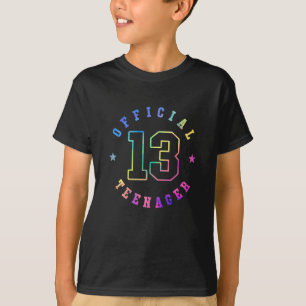 Camiseta Adolescente Oficial Trece Años Colorido 13