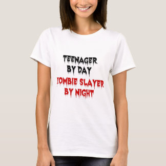 Camiseta Adolescente por día Zombie Slayer por noche