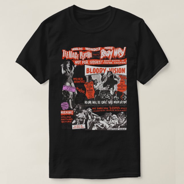 Camiseta Adolescente se encuentra con la sangrienta Mary (Diseño del anverso)