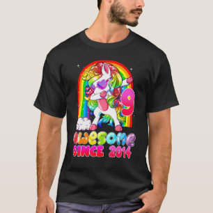 Camiseta Adolescentes Chicas de 9 años dabbing Unicorn Nove