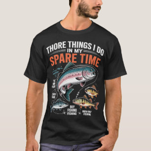 Camiseta Adolescentes divertidos pescando Nacidos para ir a