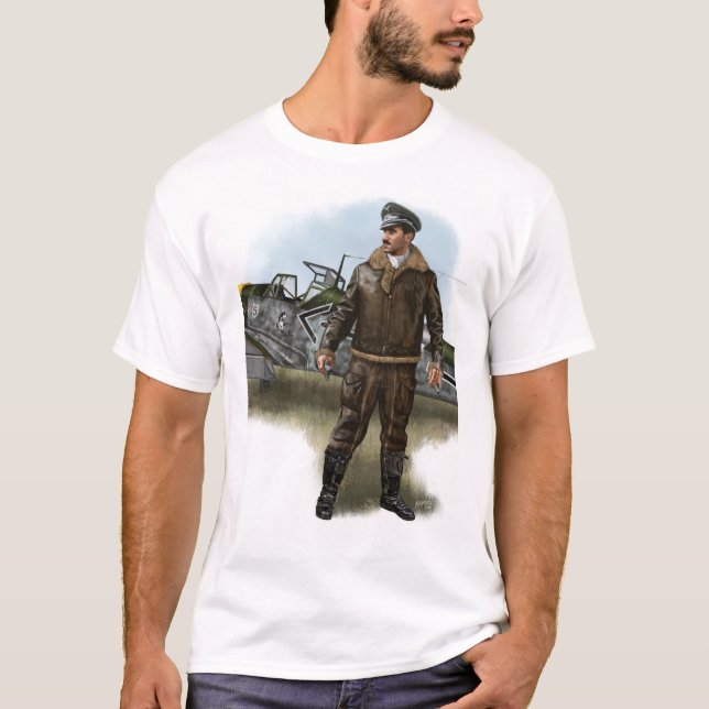 Camiseta Adolf Galland Ás Alemão ww2 (Anverso)