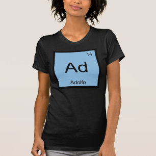 Camiseta Adolfo Nombre Química Tabla periódica