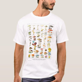 Camiseta Adolphe Millot Mushroom Larousse - poster francés