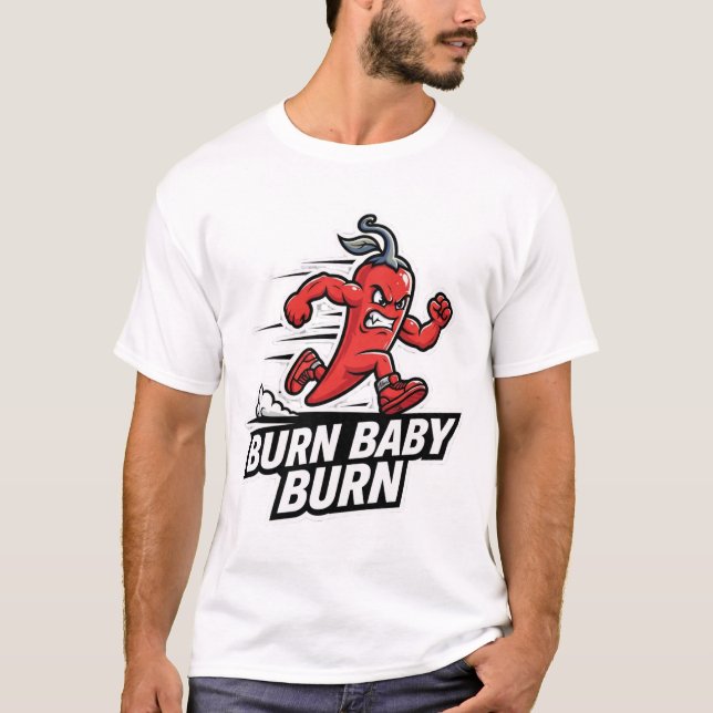Camiseta ADOM Chili Quema Bebé Quema (Anverso)