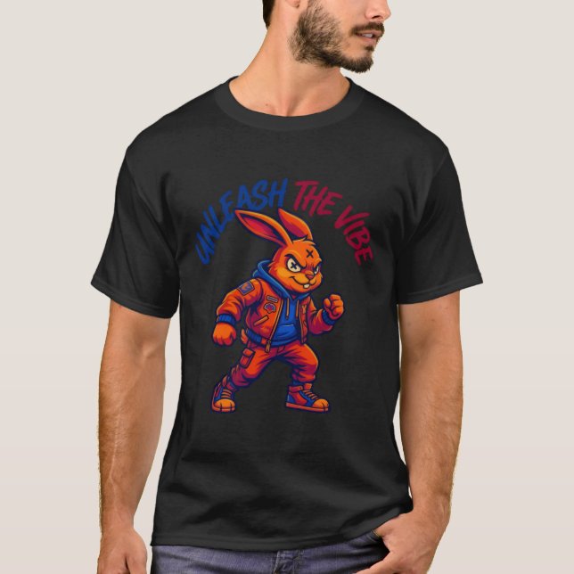Camiseta ADOM Desata El Vibe Conejo (Anverso)