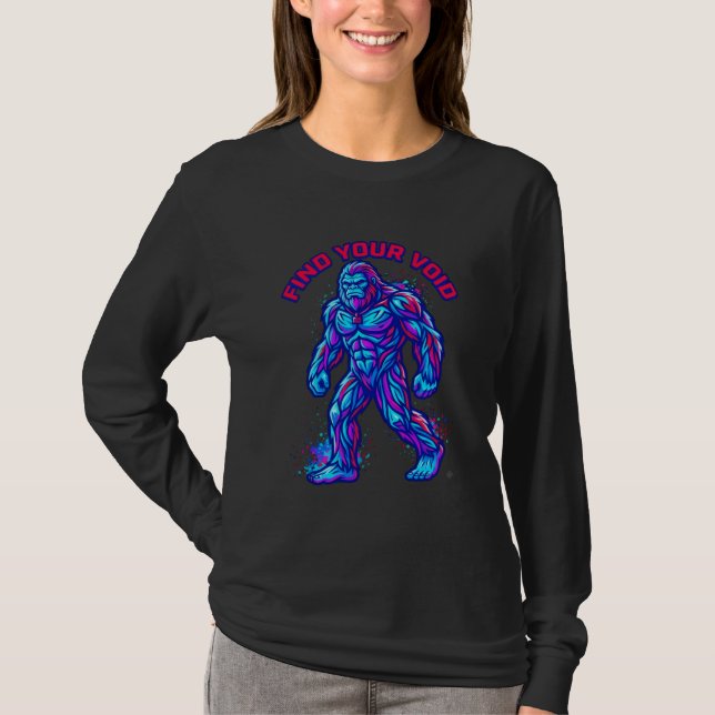 Camiseta ADOM Encuentra tu vacío simio cibernético (Anverso)
