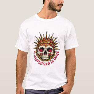 Camiseta ADOM Inmortalizado en corona de hueso cráneo