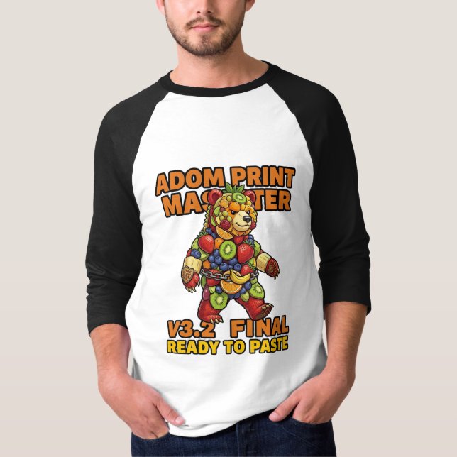 Camiseta Adom Print Master V3.2 Final (Anverso)