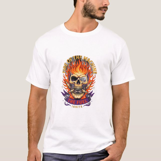 Camiseta ADOM Ride Die Calavera Llama (Anverso)